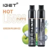 GREEN PLUM ICE – IGET HOT – 5500 PUFFS import placeholder for 23846