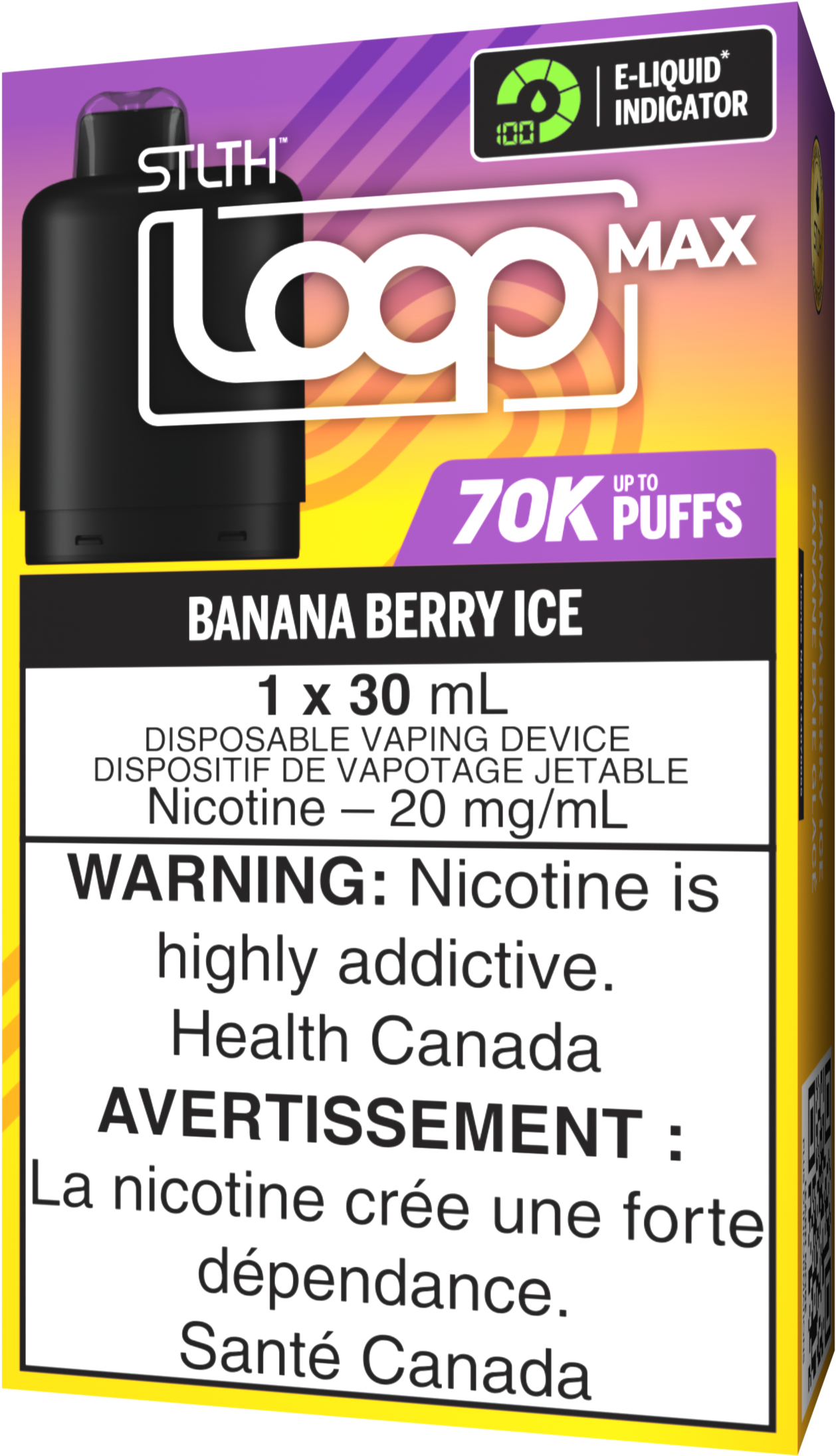 stlth loop max 70k pod pack banana berry ice stlth loop max 70k pod pack banana berry ice