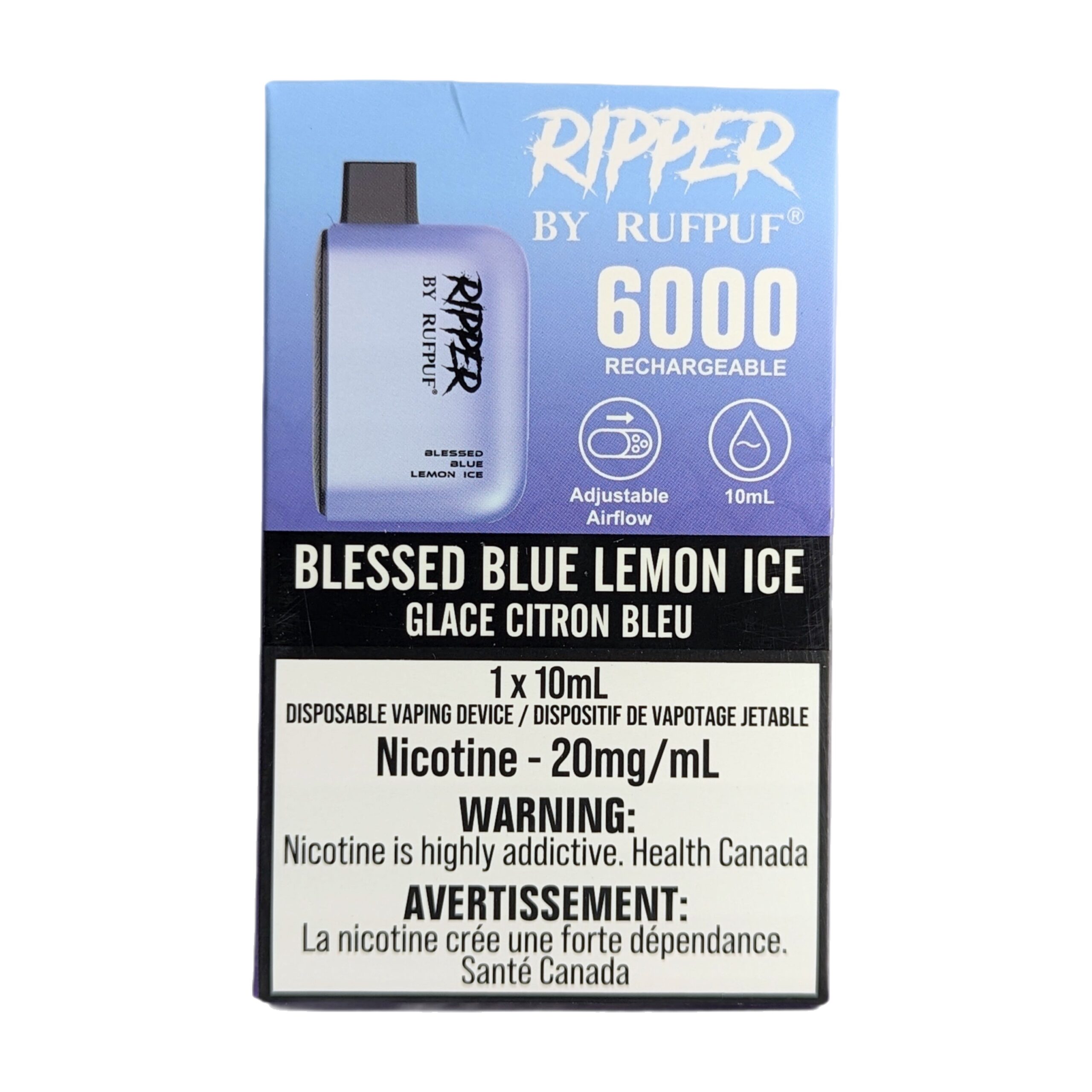 rufpuf ripper 6000 disposable blessed blue lemon ice rufpuf ripper 6000 disposable blessed blue lemon ice