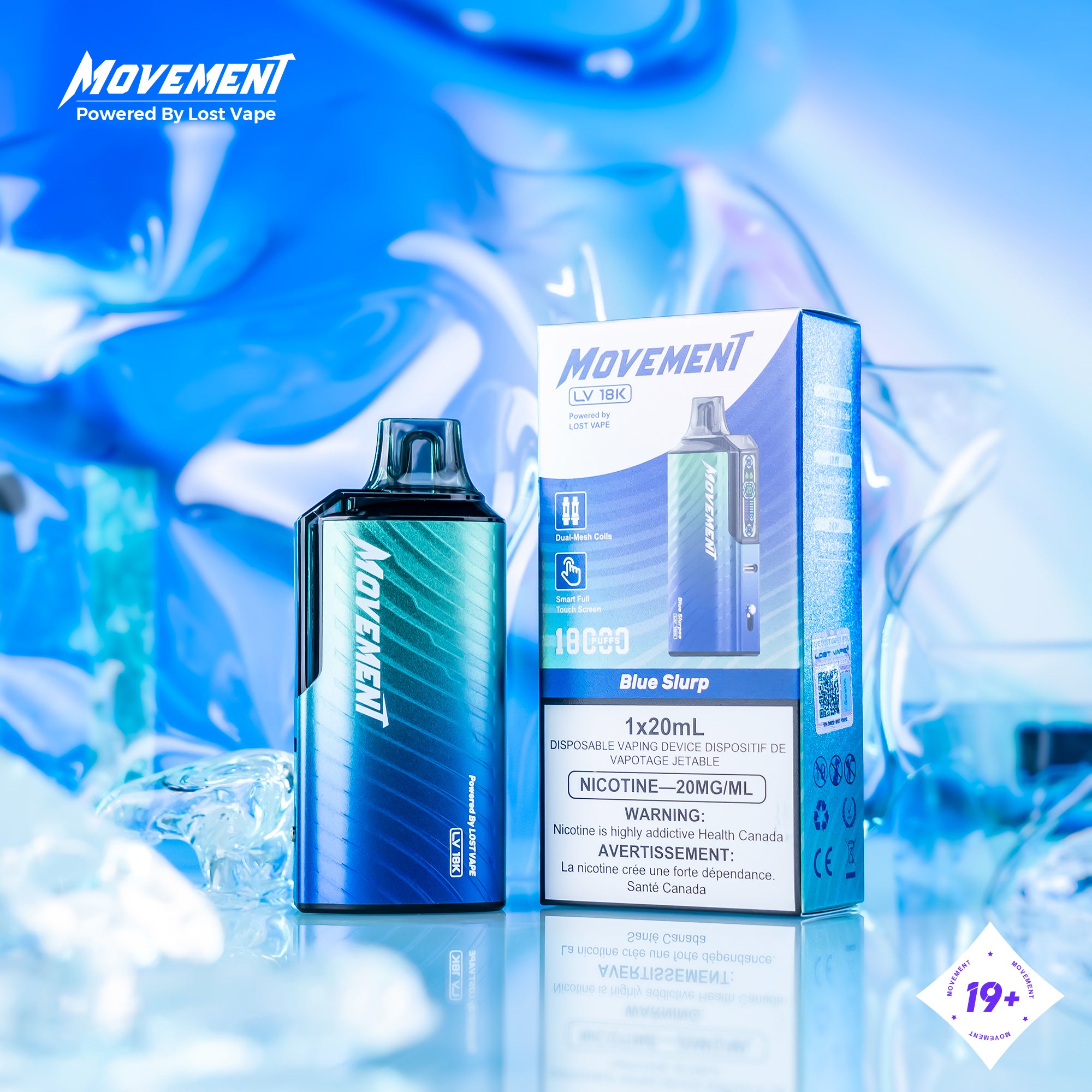 lost vape movement lv 18k disposable vape blue slurp lost vape movement lv 18k disposable vape blue slurp
