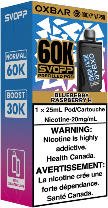 rocky vapor oxbar svopp 60k pod pack blueberry raspberry h rocky vapor oxbar svopp 60k pod pack blueberry raspberry h