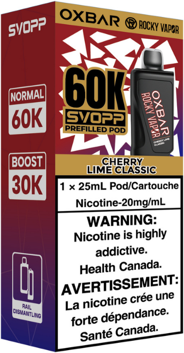 rocky vapor oxbar svopp 60k pod pack cherry lime classic rocky vapor oxbar svopp 60k pod pack cherry lime classic