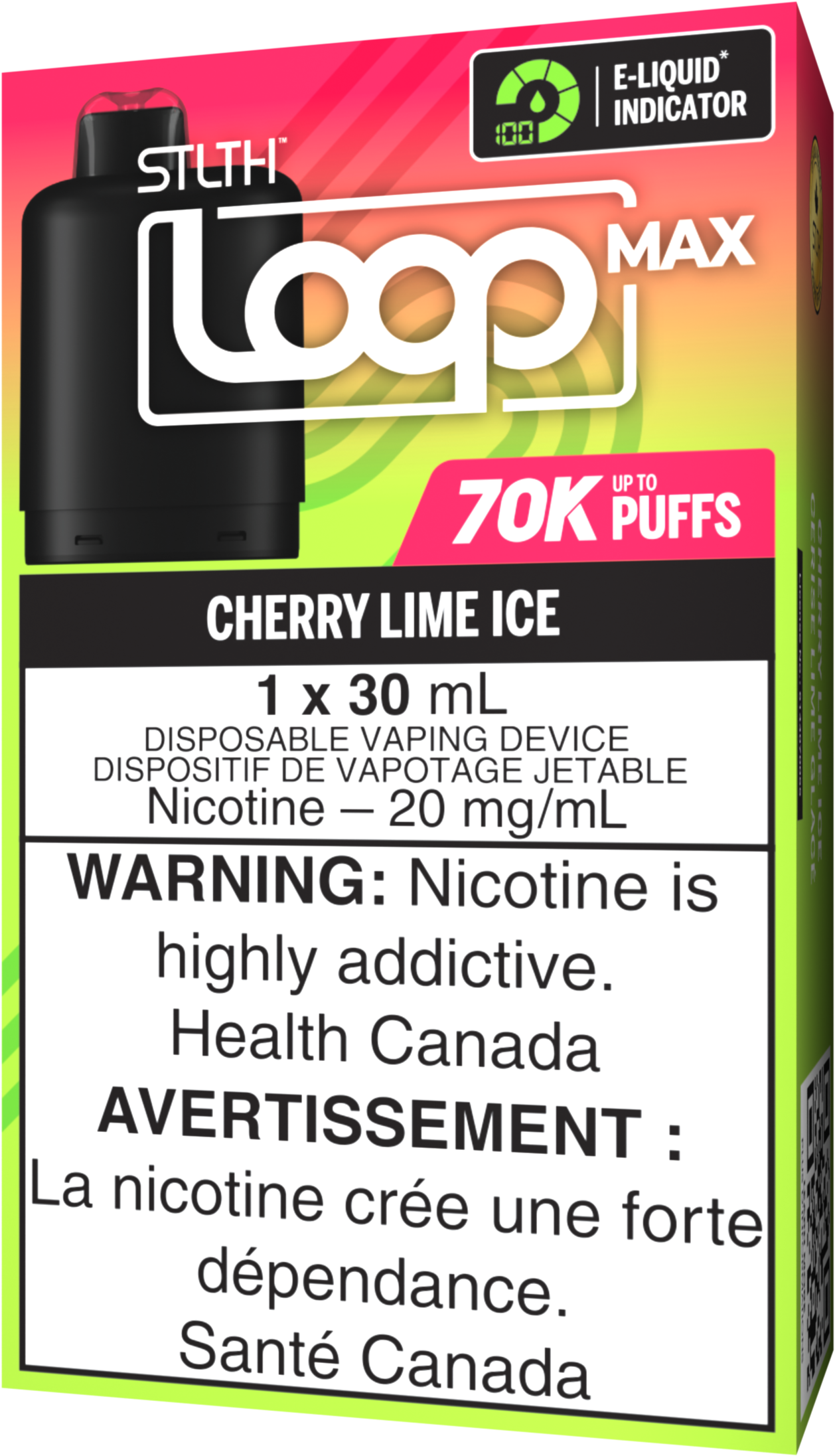stlth loop max 70k pod pack cherry lime ice stlth loop max 70k pod pack cherry lime ice