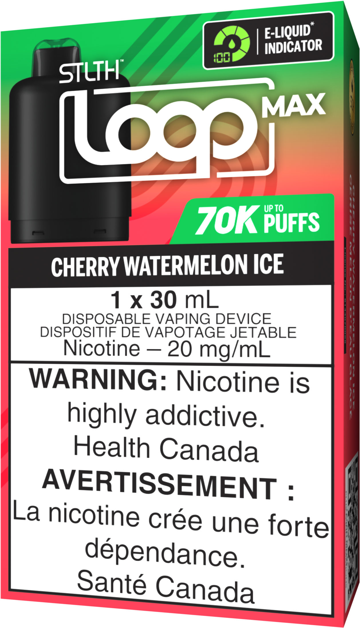 stlth loop max 70k pod pack cherry watermelon ice stlth loop max 70k pod pack cherry watermelon ice