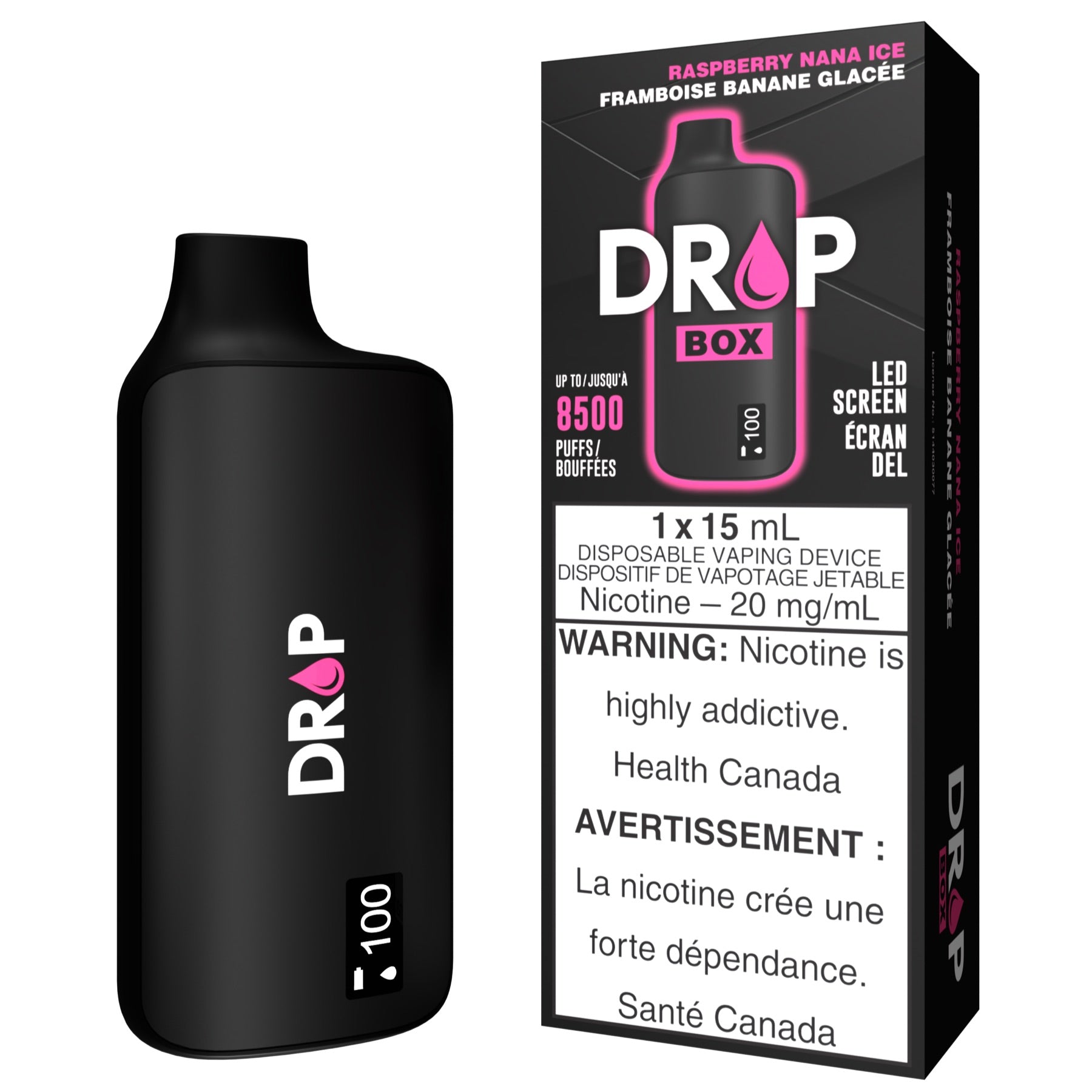 drop box disposable raspberry nana ice drop box disposable raspberry nana ice