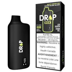 drop box disposable white grape ice