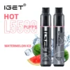 WATERMELON ICE – IGET HOT – 5500 PUFFS import placeholder for 23854
