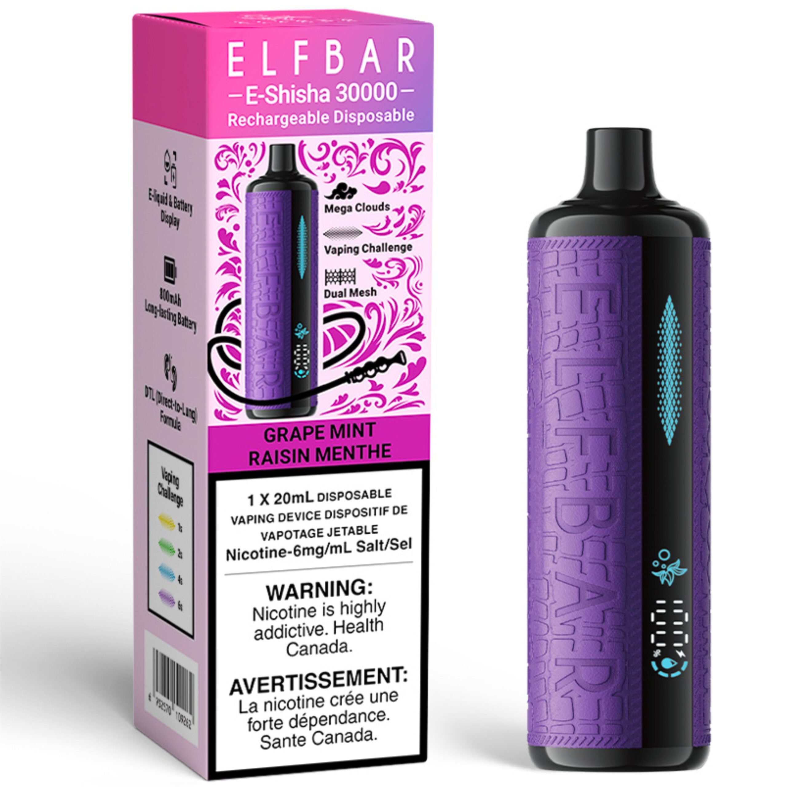 elf bar e shisha 30000 disposable vape grape mint elf bar e shisha 30000 disposable vape grape mint