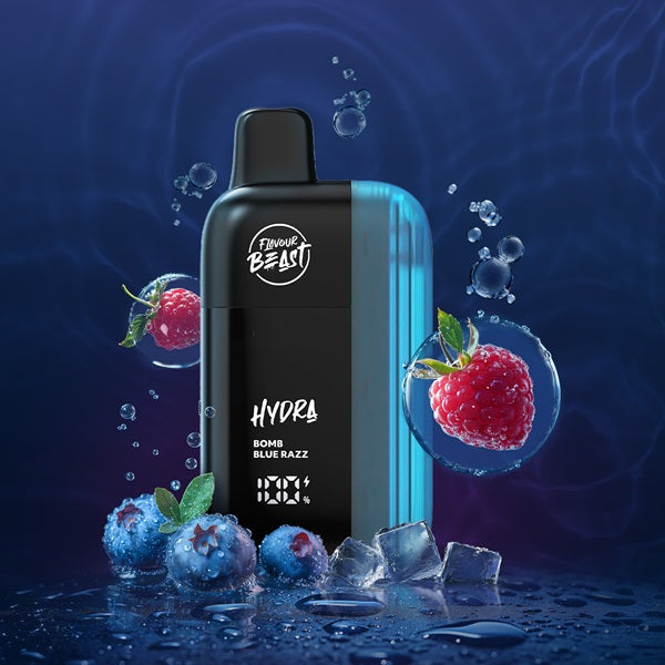 flavour beast hydra 18k bomb blue razz iced flavour beast hydra 18k bomb blue razz iced