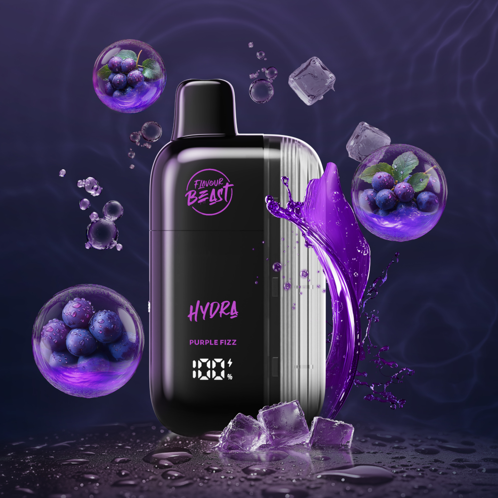 flavour beast hydra 18k chuggin' purple fizz flavour beast hydra 18k chuggin' purple fizz