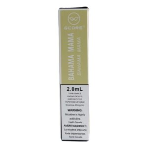 gcore 1000 model x disposable vape bahama mama