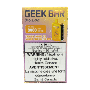 geek bar pulse 9000 disposable vape tropical mango ice