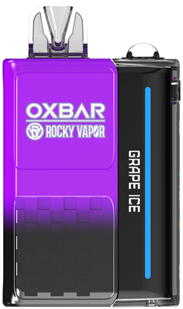 rocky vapor oxbar m20k disposable vape grape ice rocky vapor oxbar m20k disposable vape grape ice