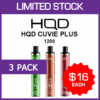 HQD CUVIE PLUS – 1200 PUFFS – 3 PACK import placeholder for 69716