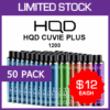 HQD CUVIE PLUS – 1200 PUFFS – 50 PACK import placeholder for 69720