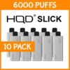 10 PACK – HQD SLICK – 6000 PUFFS import placeholder for 73519