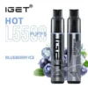 BLUEBERRY ICE – IGET HOT – 5500 PUFFS import placeholder for 23843