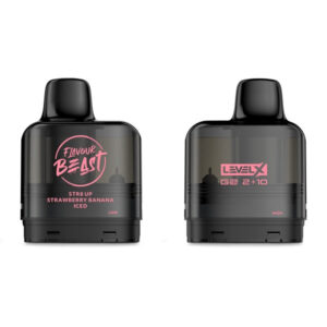flavour beast level x g2 pod str8 up strawberry banana iced