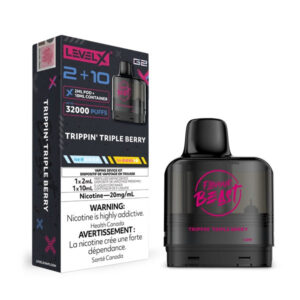 flavour beast level x g2 pod trippin' triple berry