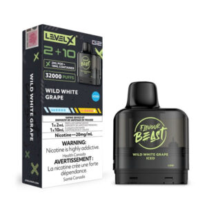 flavour beast level x g2 pod wild white grape iced