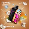 Linvo Rave 60000 Pro Disposable Vape - Coconut Ice import placeholder for 9866601988409