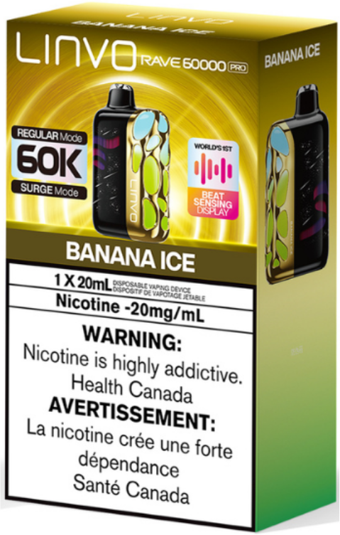 linvo rave 60000 pro disposable vape banana ice linvo rave 60000 pro disposable vape banana ice