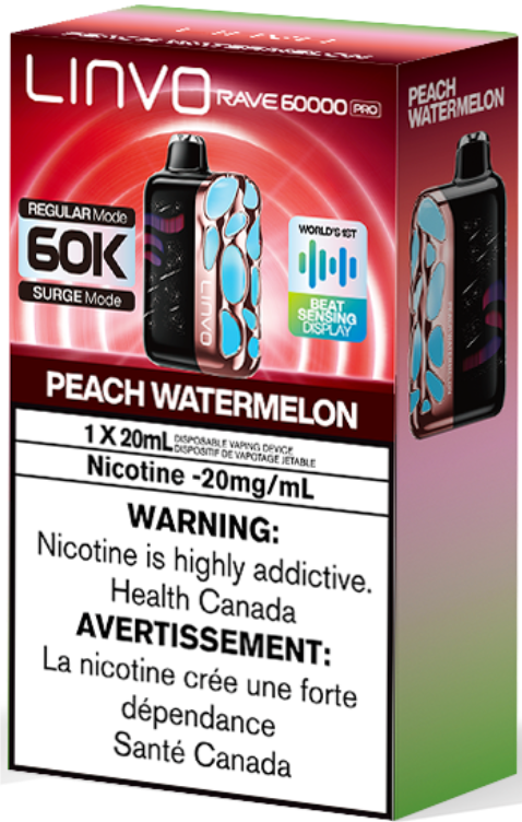 linvo rave 60000 pro disposable vape peach watermelon linvo rave 60000 pro disposable vape peach watermelon