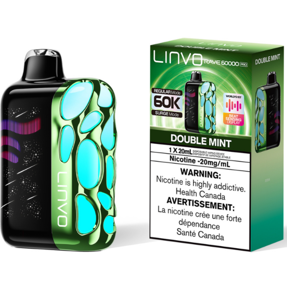 linvo rave 60000 pro disposable vape double mint linvo rave 60000 pro disposable vape double mint