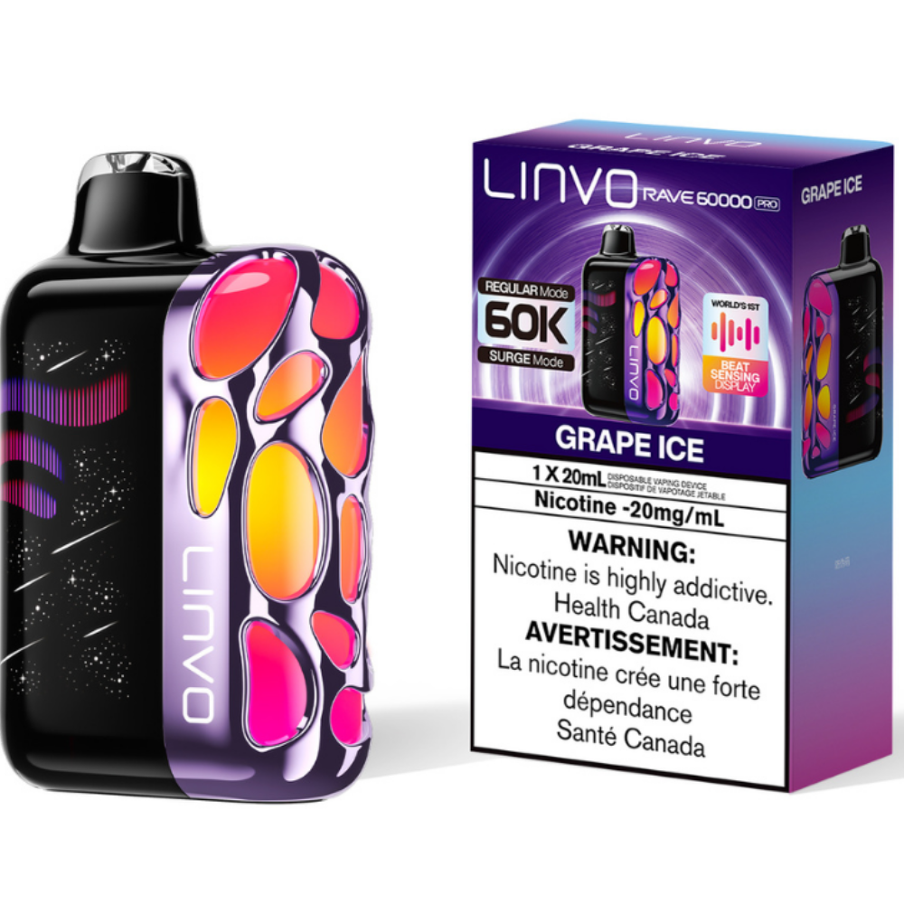 linvo rave 60000 pro disposable vape grape ice linvo rave 60000 pro disposable vape grape ice