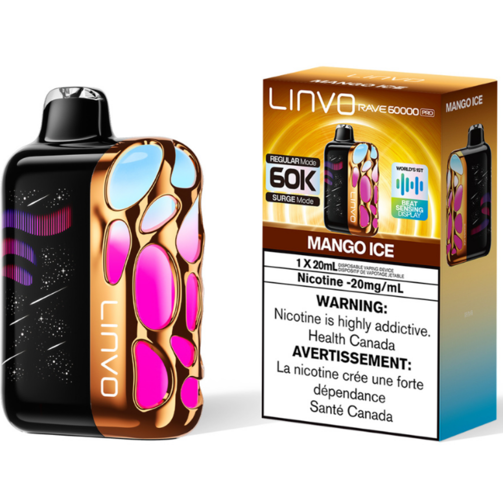 linvo rave 60000 pro disposable vape mango ice linvo rave 60000 pro disposable vape mango ice