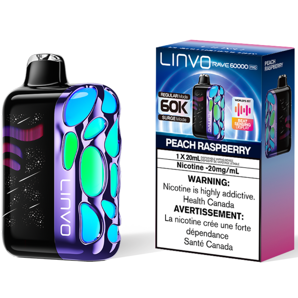 linvo rave 60000 pro disposable vape peach raspberry linvo rave 60000 pro disposable vape peach raspberry