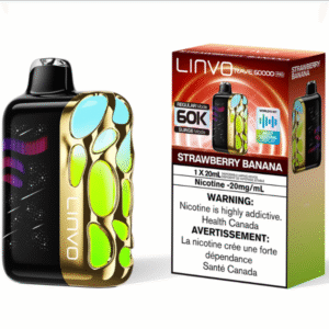 linvo rave 60000 pro disposable vape strawberry banana