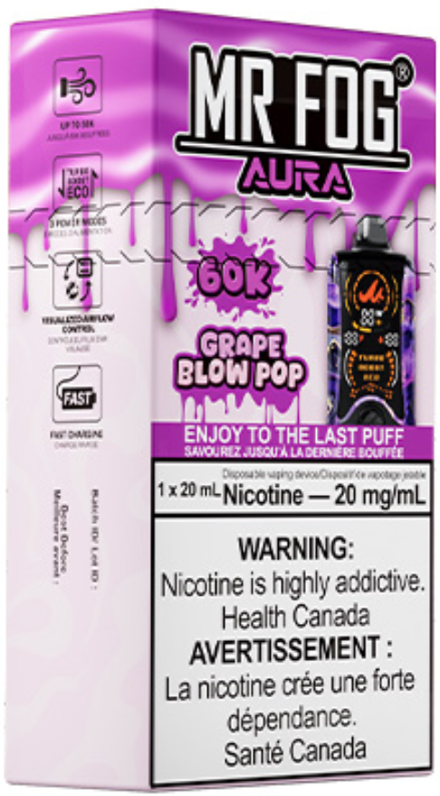 mr fog aura 60k disposable vape grape blow pop mr fog aura 60k disposable vape grape blow pop