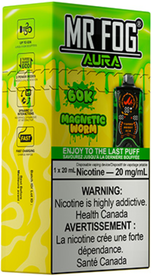 mr fog aura 60k disposable vape magnetic worm mr fog aura 60k disposable vape magnetic worm
