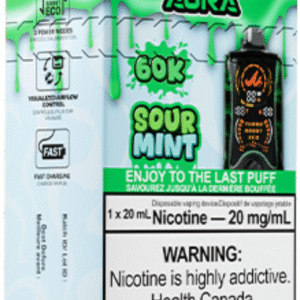 mr fog aura 60k disposable vape sour mint