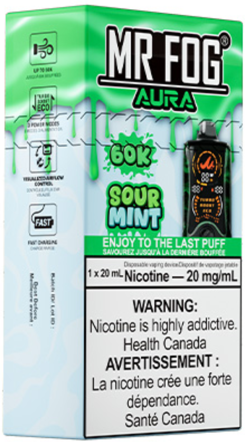 mr fog aura 60k disposable vape sour mint mr fog aura 60k disposable vape sour mint