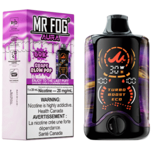 mr fog aura 60k disposable vape grape blow pop