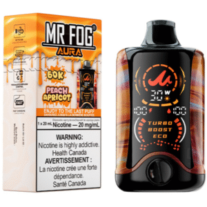mr fog aura 60k disposable vape peach apricot