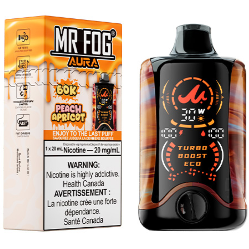 mr fog aura 60k disposable vape peach apricot mr fog aura 60k disposable vape peach apricot