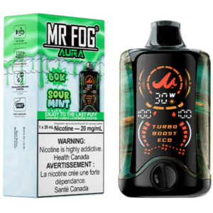 mr fog aura 60k disposable vape sour mint