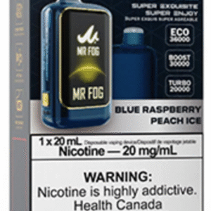 mr fog nova 36k disposable vape blue raspberry peach ice