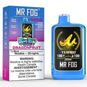 mr fog nova 36k disposable vape blue razz steezy dragonfruit