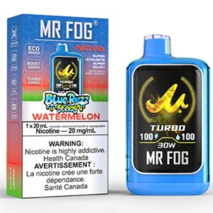 mr fog nova 36k disposable vape blue razz steezy watermelon