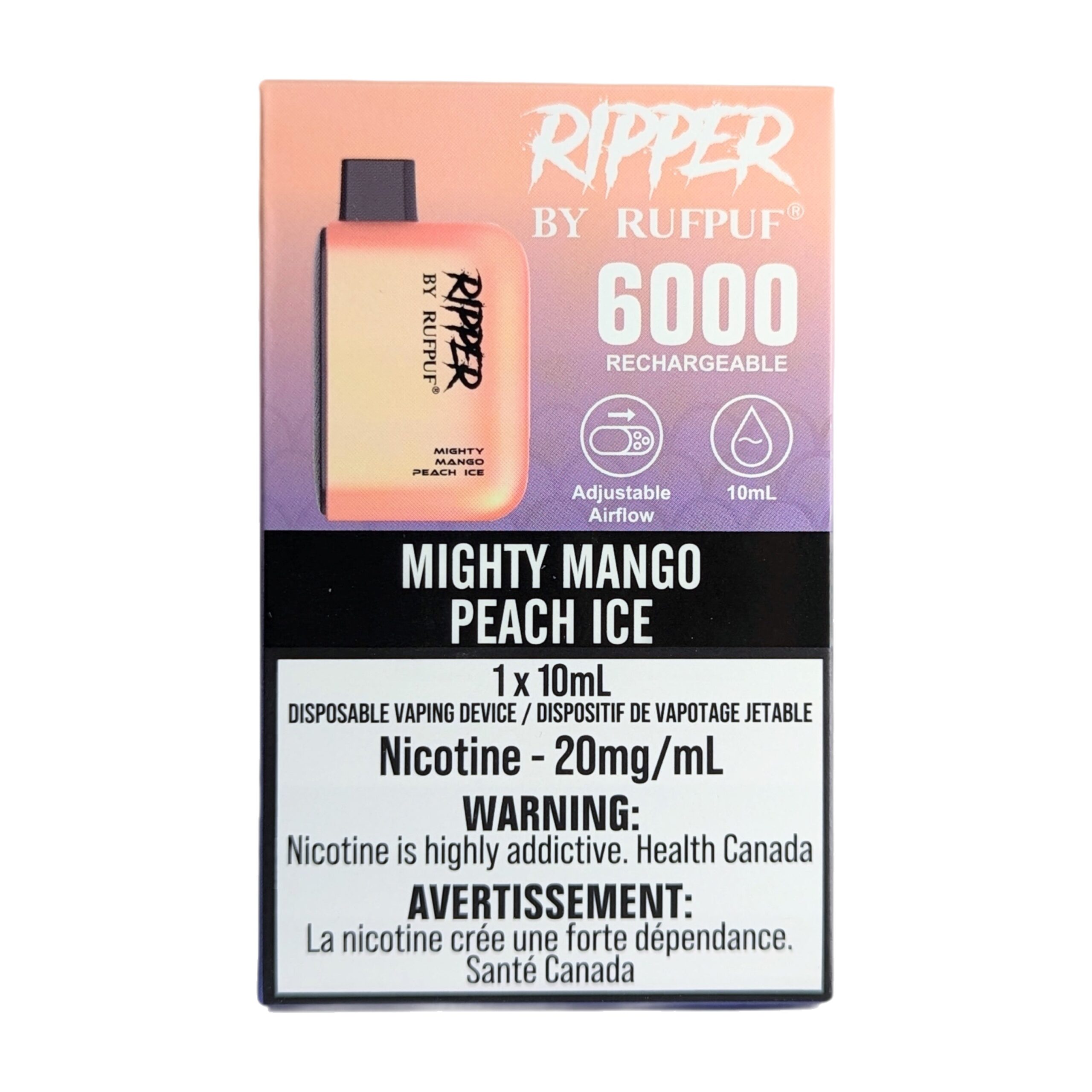 rufpuf ripper 6000 disposable mighty mango peach ice rufpuf ripper 6000 disposable mighty mango peach ice
