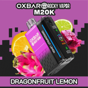 rocky vapor oxbar m20k disposable vape dragonfruit lemon