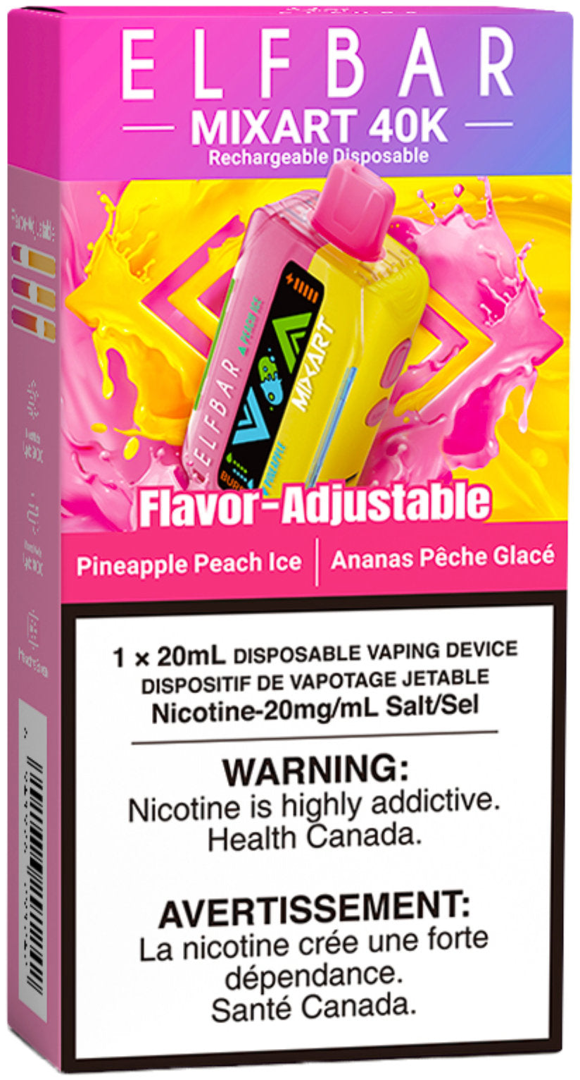 elf bar mixart 40k disposable vape pineapple peach ice elf bar mixart 40k disposable vape pineapple peach ice