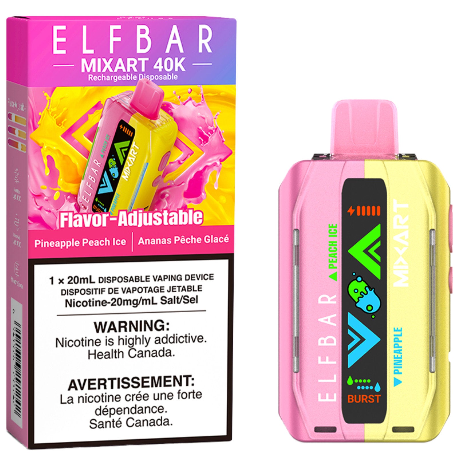 elf bar mixart 40k disposable vape pineapple peach ice elf bar mixart 40k disposable vape pineapple peach ice