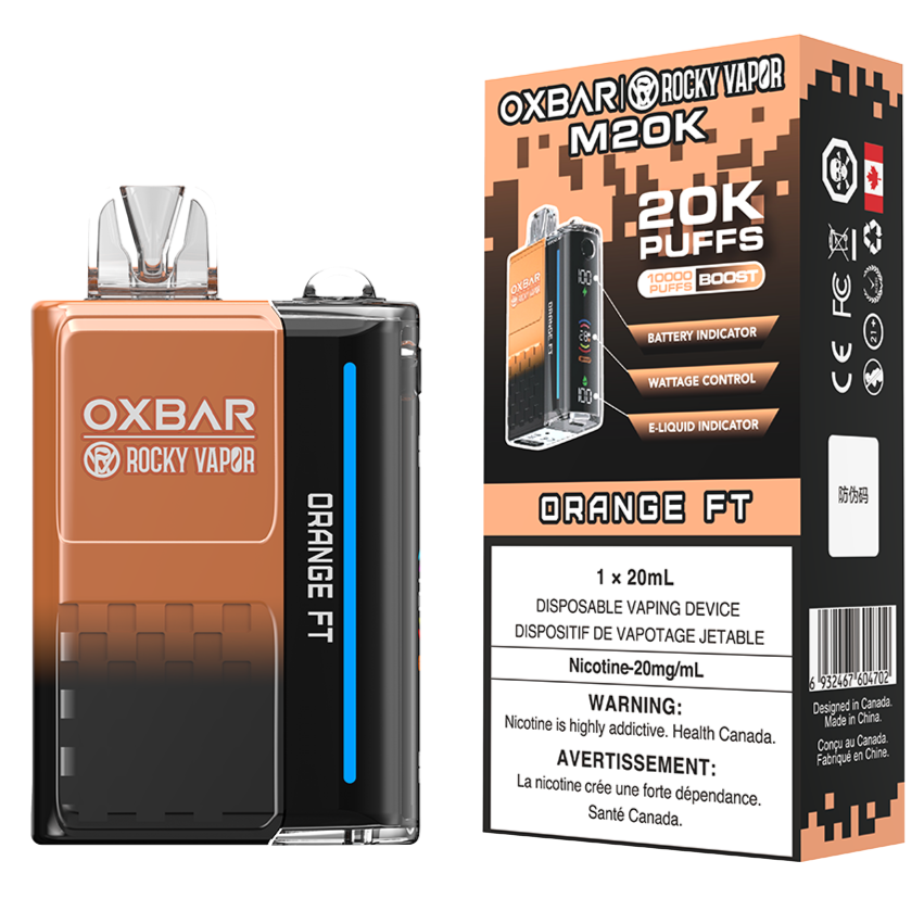 rocky vapor oxbar m20k disposable vape orange ft rocky vapor oxbar m20k disposable vape orange ft