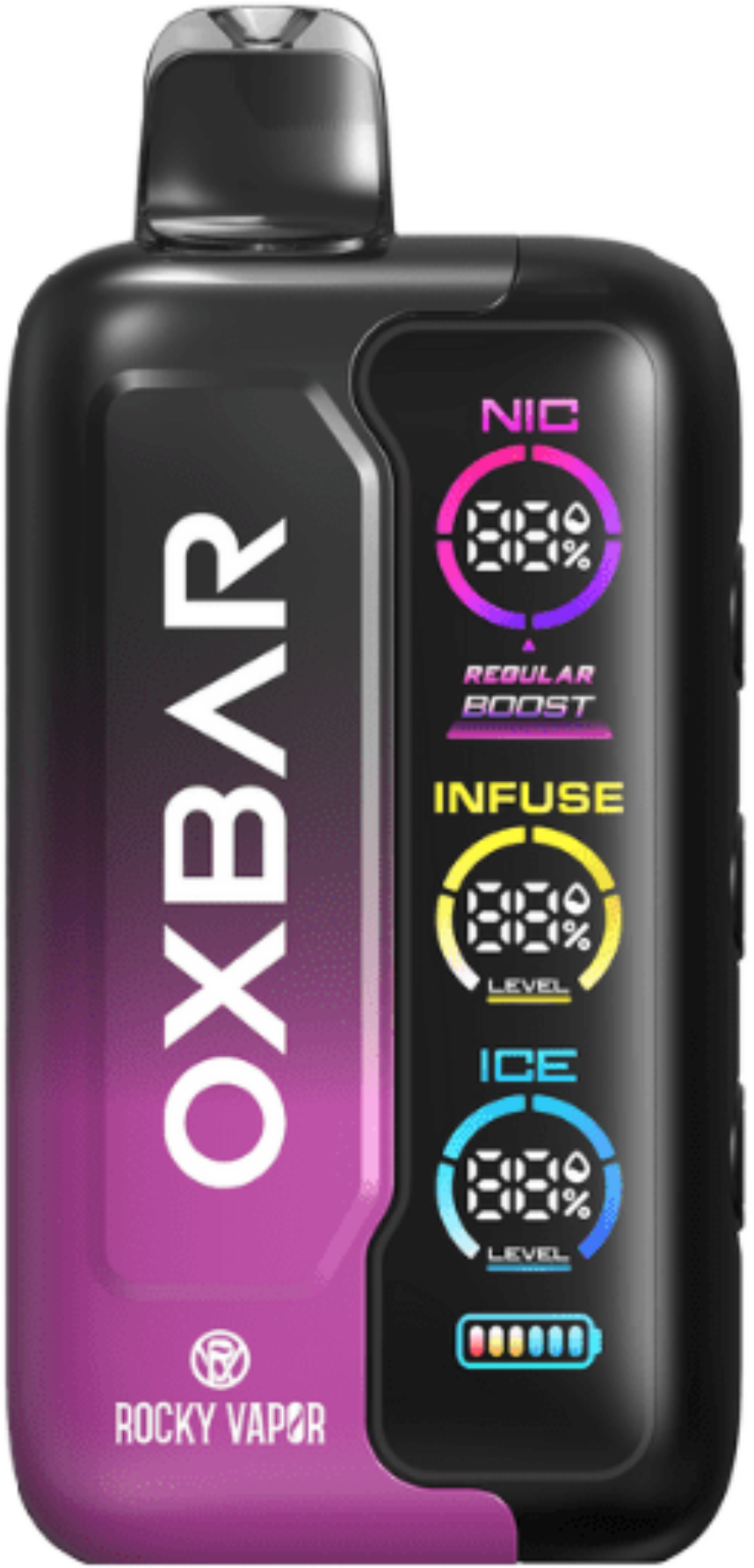 rocky vapor oxbar tri fusion disposable vape peach berry rocky vapor oxbar tri fusion disposable vape peach berry