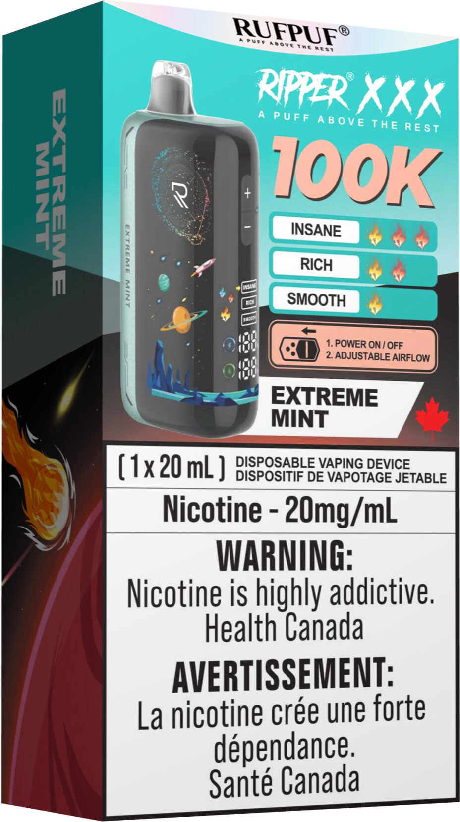 rufpuf ripper xxx 100k disposable vape extreme mint rufpuf ripper xxx 100k disposable vape extreme mint